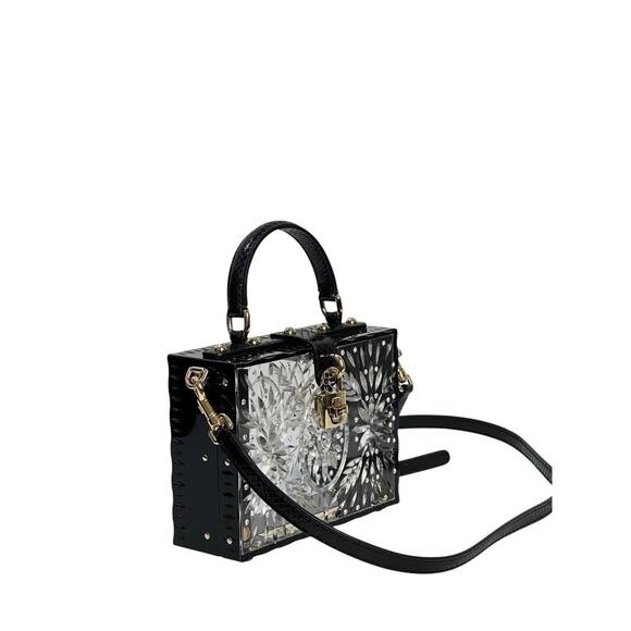 DOLCE & GABBANA Sicily Clear Plexiglass Cinderella Clutch - Picture 3 of 12